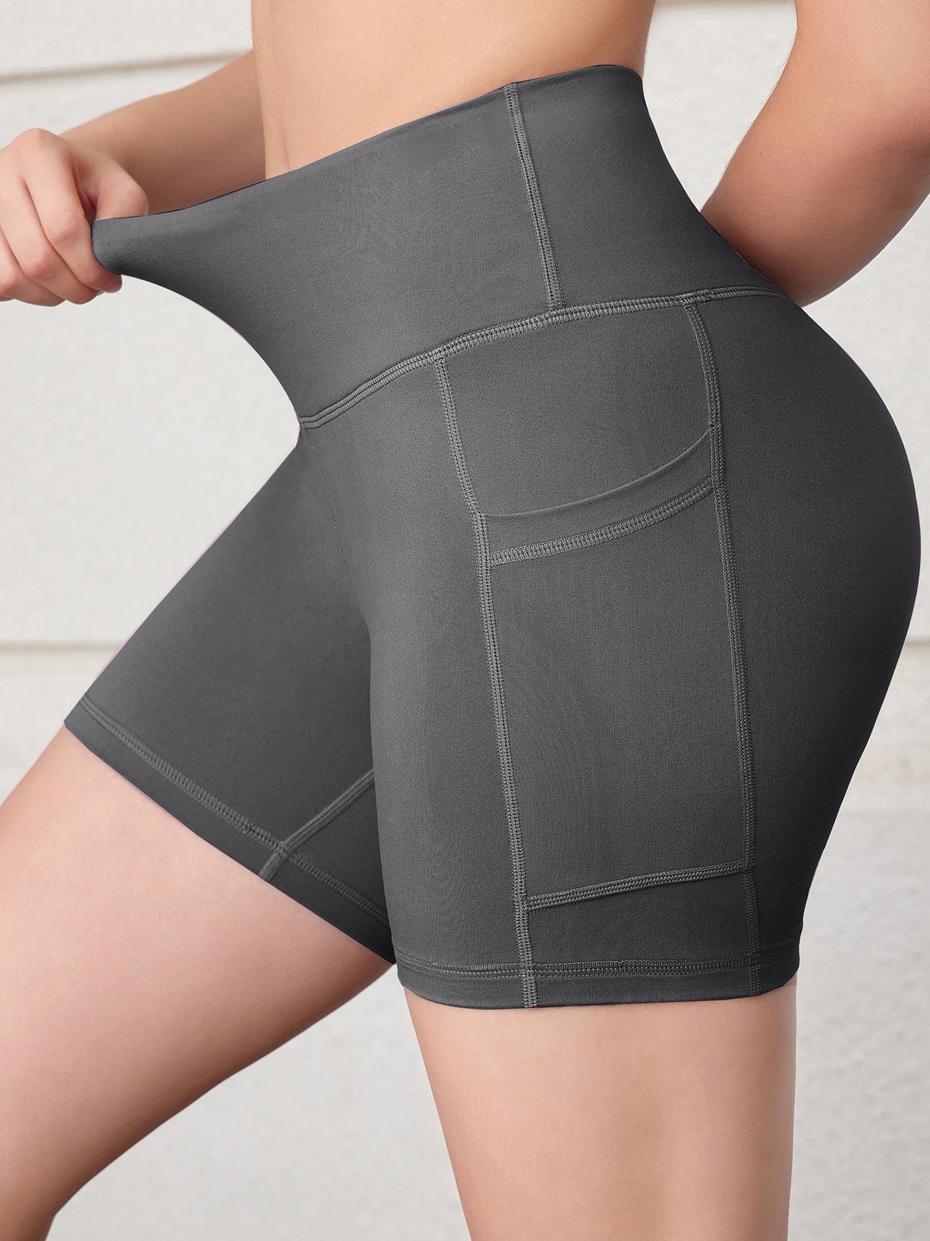 Peach Pocket Mini Bike Shorts
