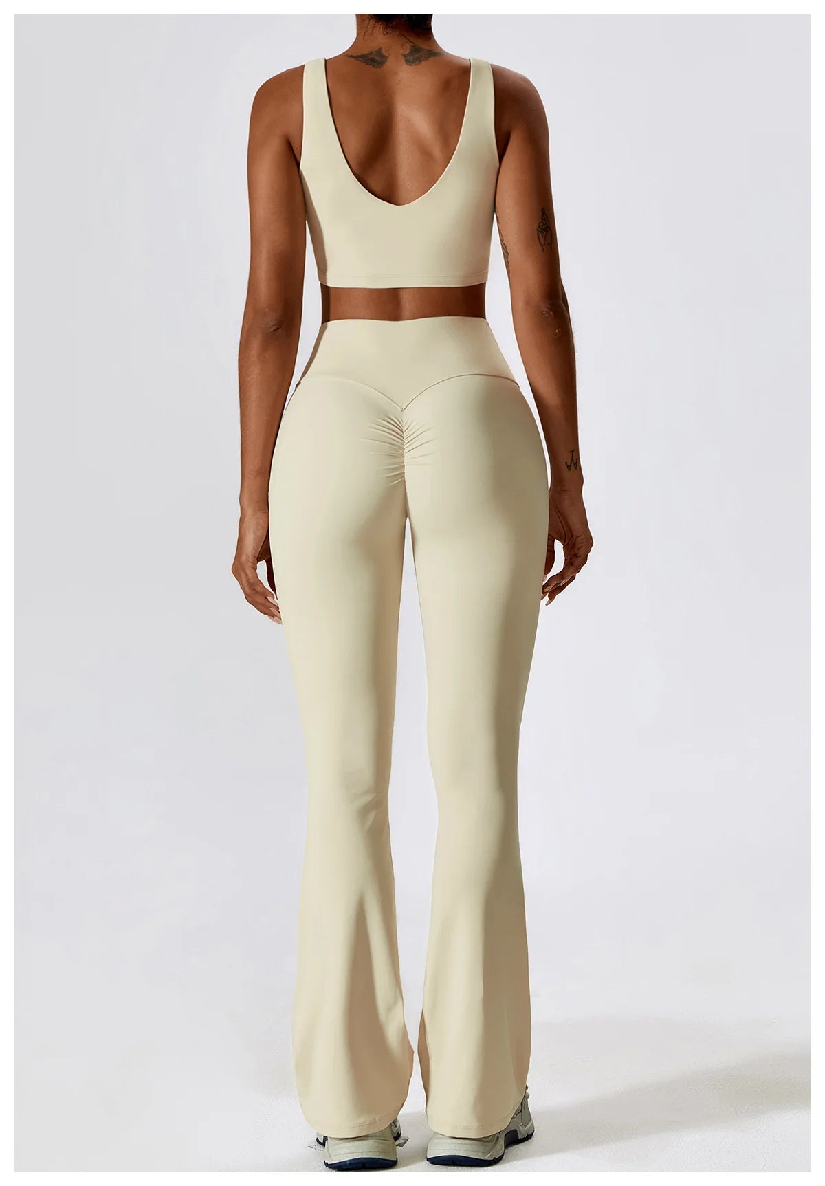 Seamless Tank Flare Pants Set