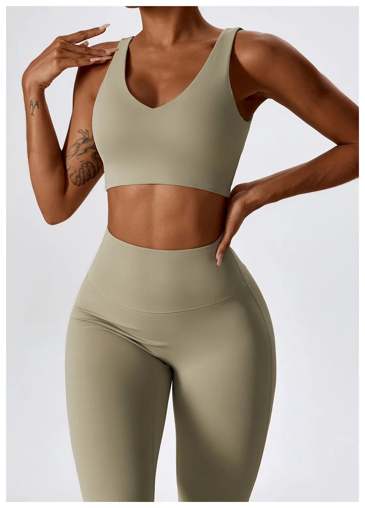 Seamless Tank Flare Pants Set