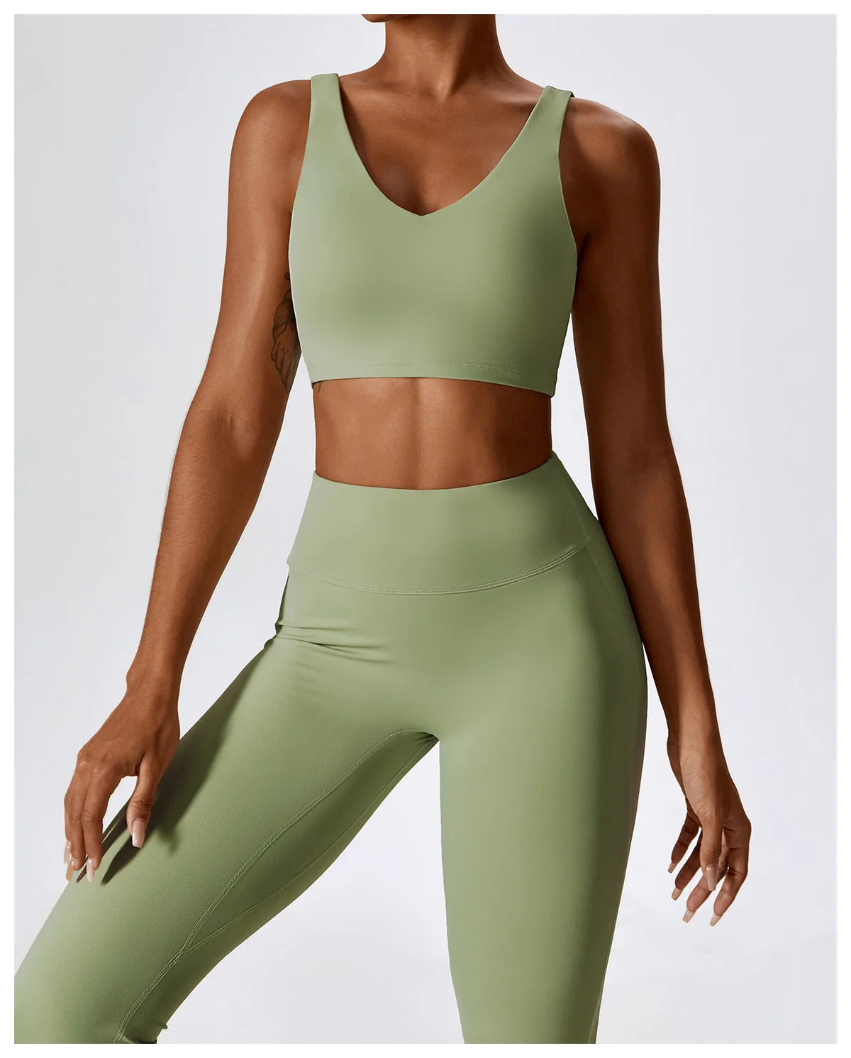 Seamless Tank Flare Pants Set