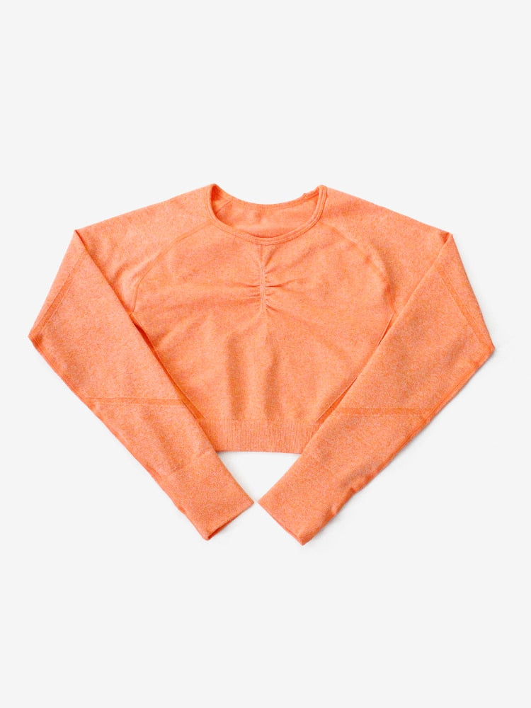 Signature Seamless Long Sleeve Crop Top