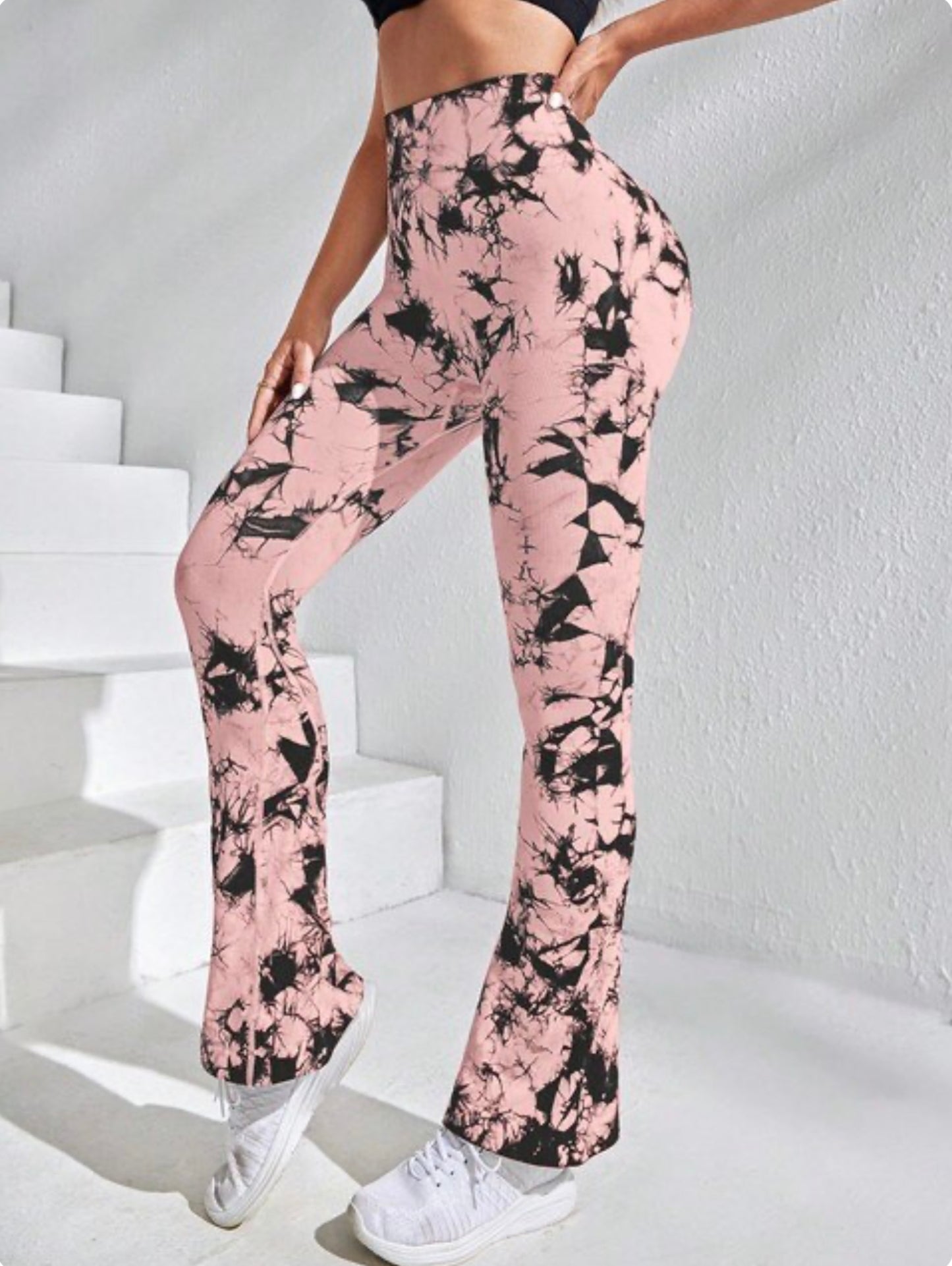 Tie Dye Seamless Flare Pants