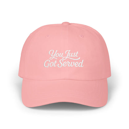 Classic Dad Cap — Minimal Embroidered White Baseball Hat