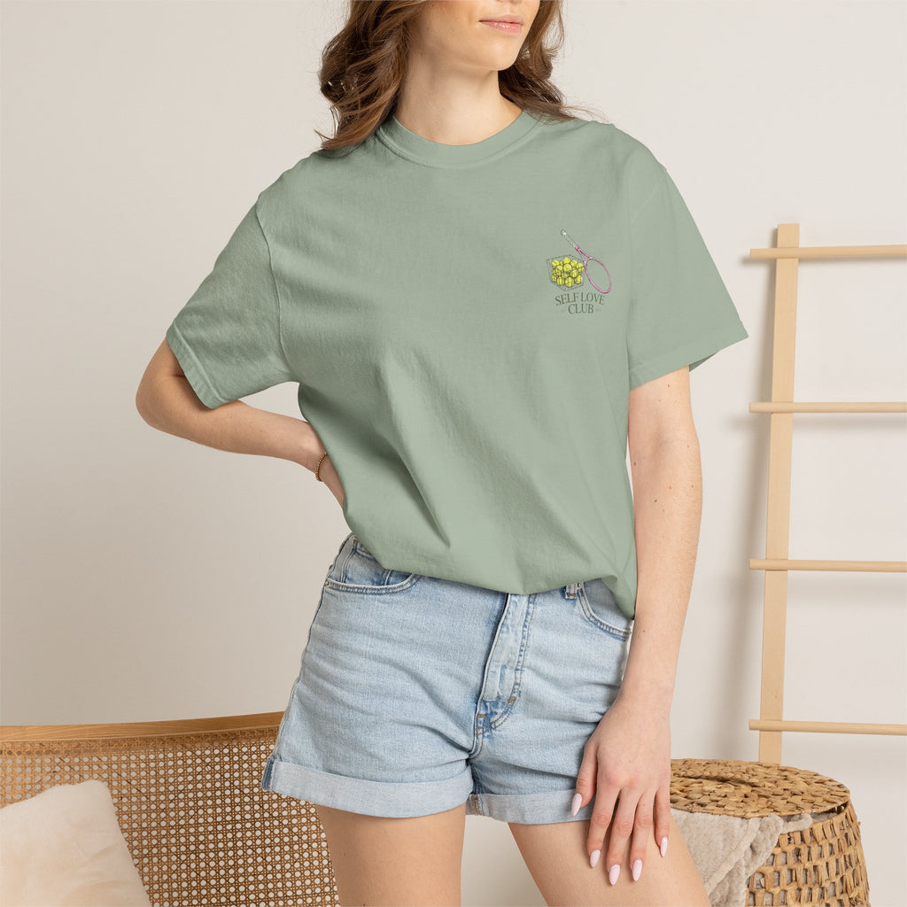 T-Shirt — "Out of Office, Probably at the Tennis Court" Graphic Tee