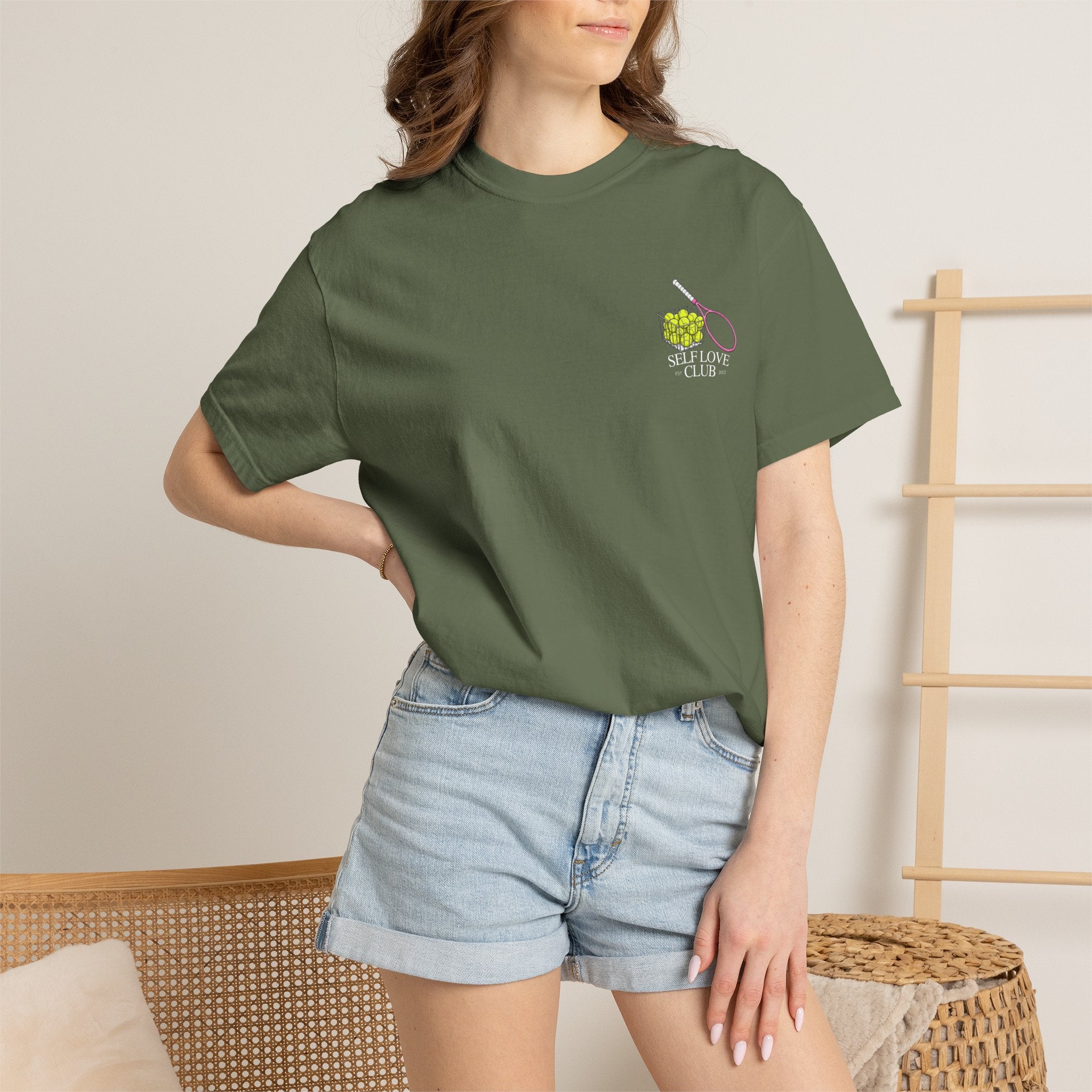 Green Version  "Out of Office, Probably at the Tennis Court" Graphic Tee