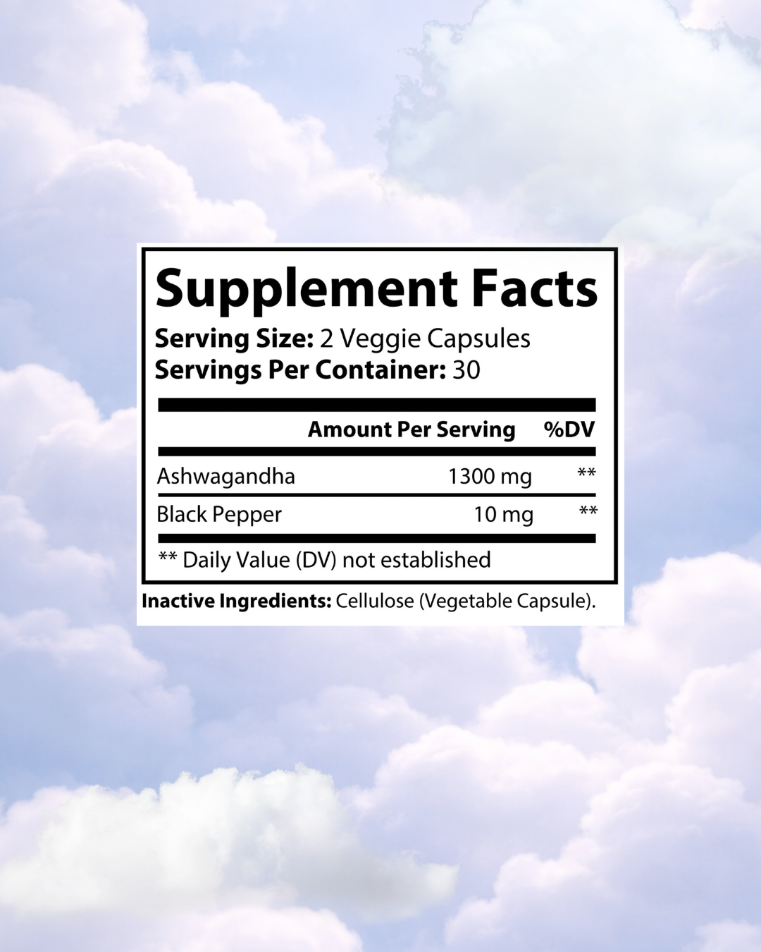 Calm Me Ashwagandha Supplement (60 capsules)