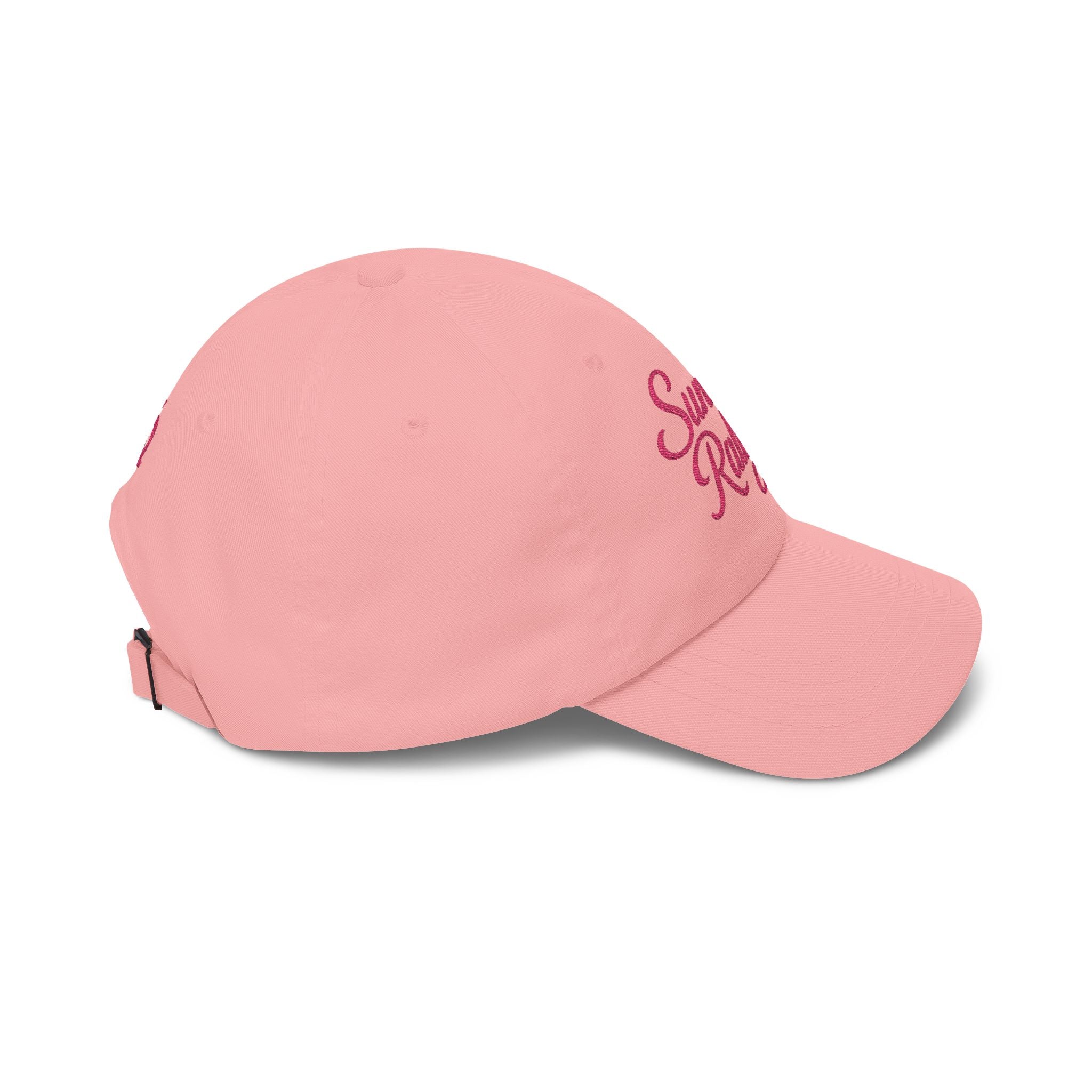 Classic Dad Cap — Minimal Embroidered White Baseball Hat