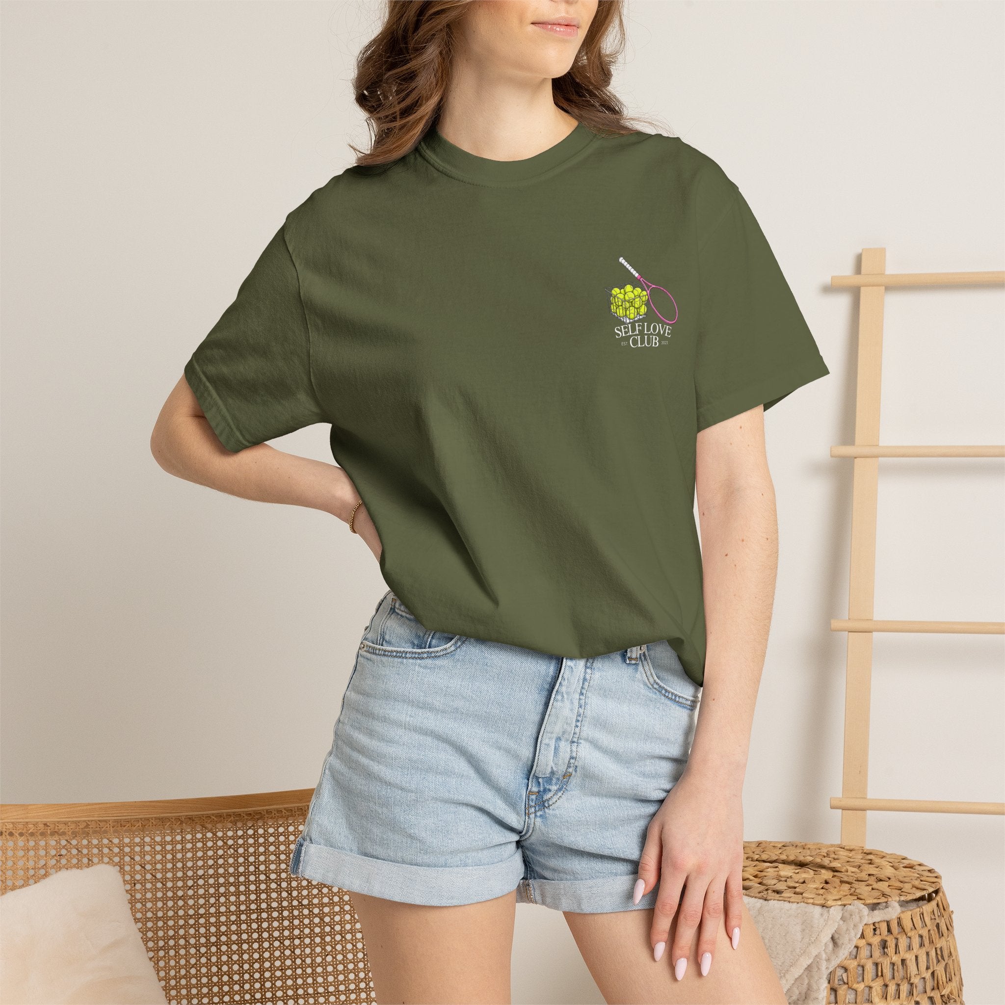 Green Version  "Out of Office, Probably at the Tennis Court" Graphic Tee