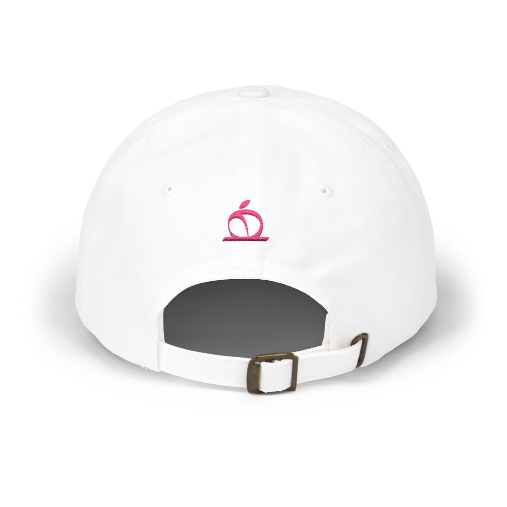 Classic Dad Cap — Minimal Embroidered White Baseball Hat