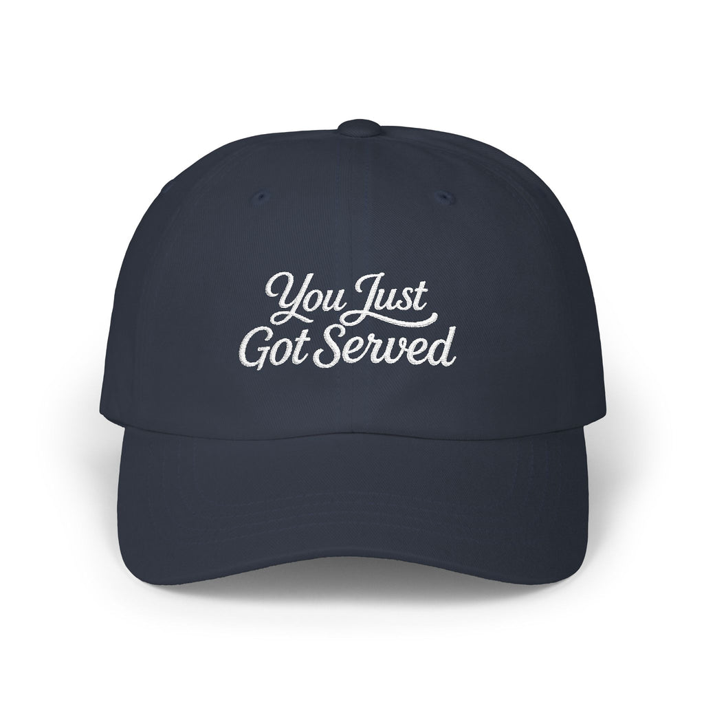 Classic Dad Cap — Minimal Embroidered White Baseball Hat