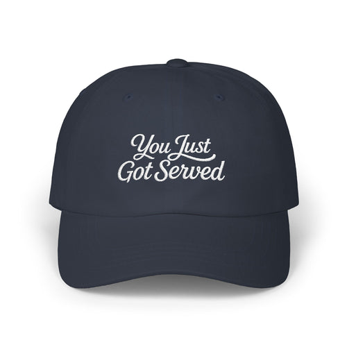 Classic Dad Cap — Minimal Embroidered White Baseball Hat