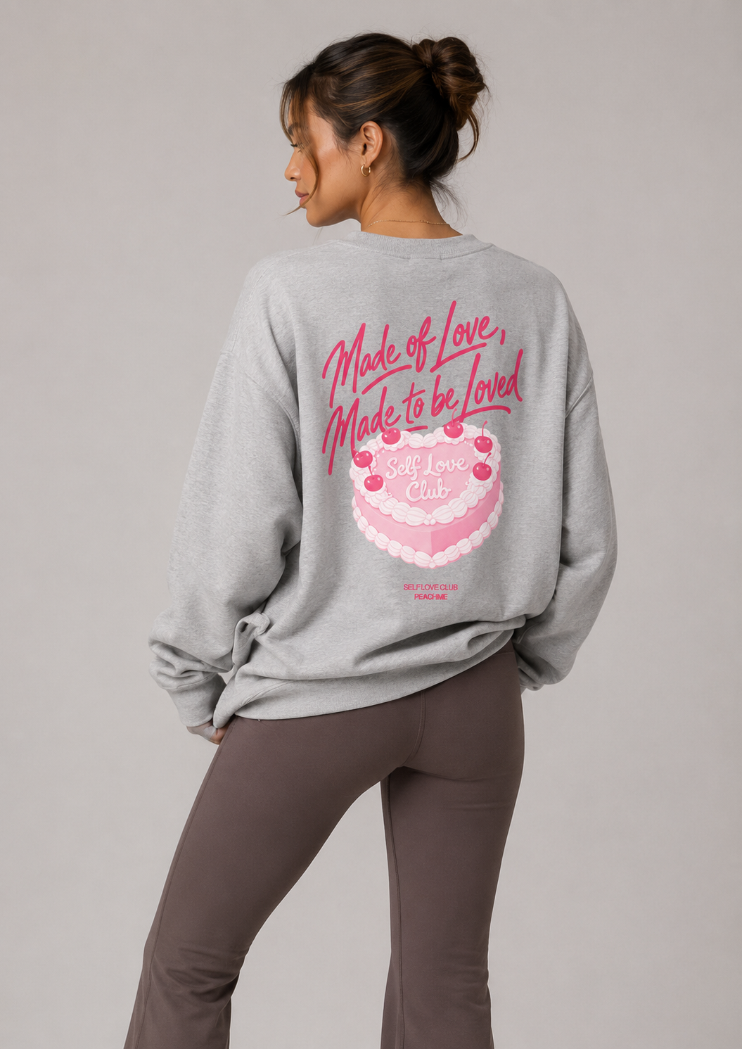 Made of Love, Made to be Loved Crewneck - Self Love Club Sweatshirt