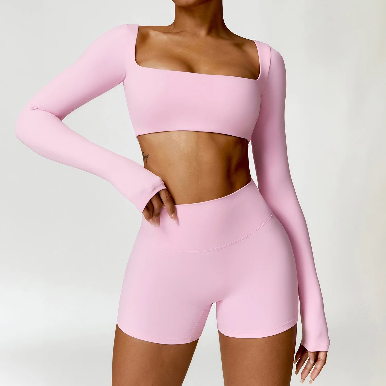 Form Me Long Sleeve Short Set