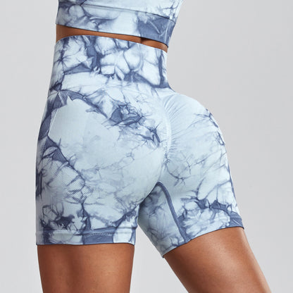 Tie Dye Seamless Mini Bike Shorts