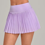 Peach Pleat Tennis Skirt