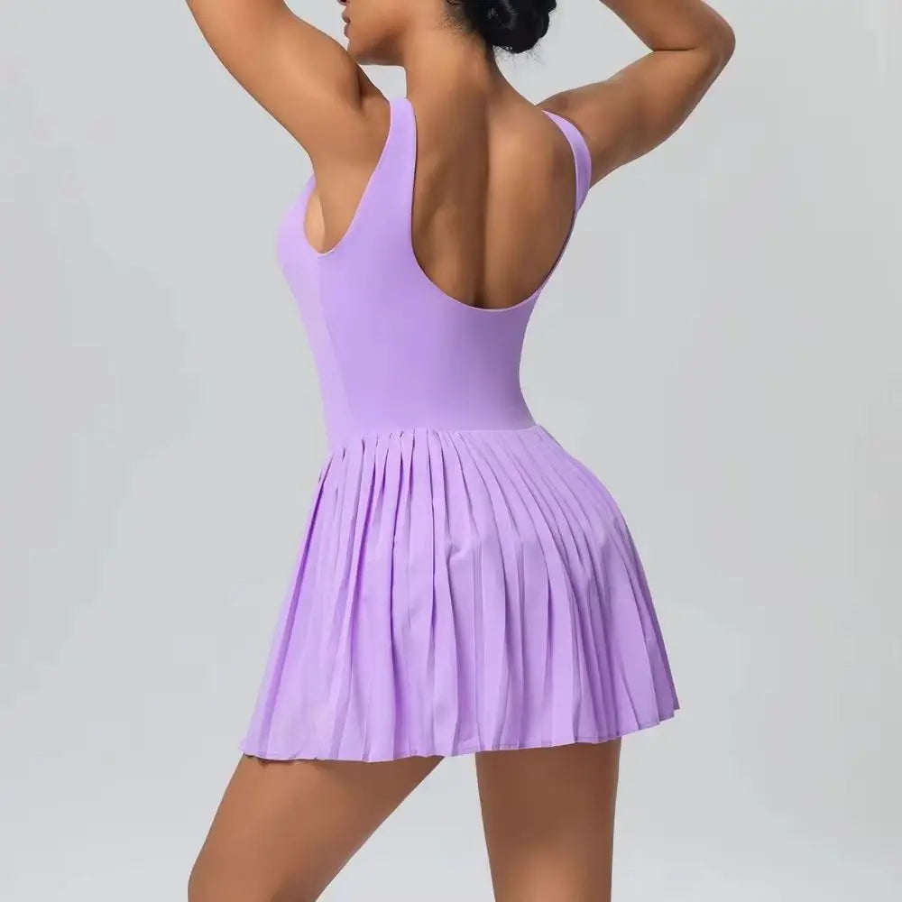 Peach Court Tennis Dress