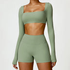 Form Me Long Sleeve Short Set
