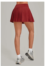 Peach Pleat Tennis Skirt