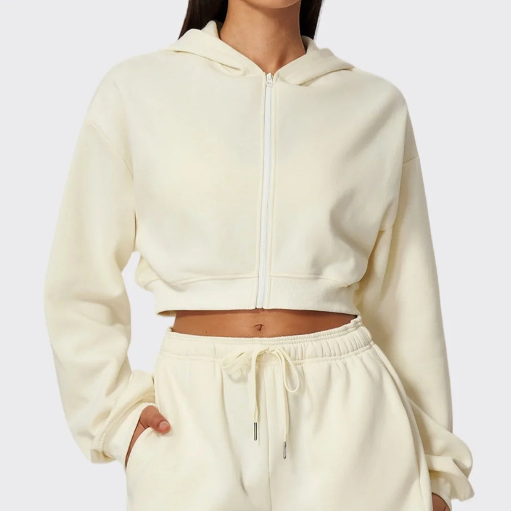 Cozy Me Sculpt Zip Hoodie