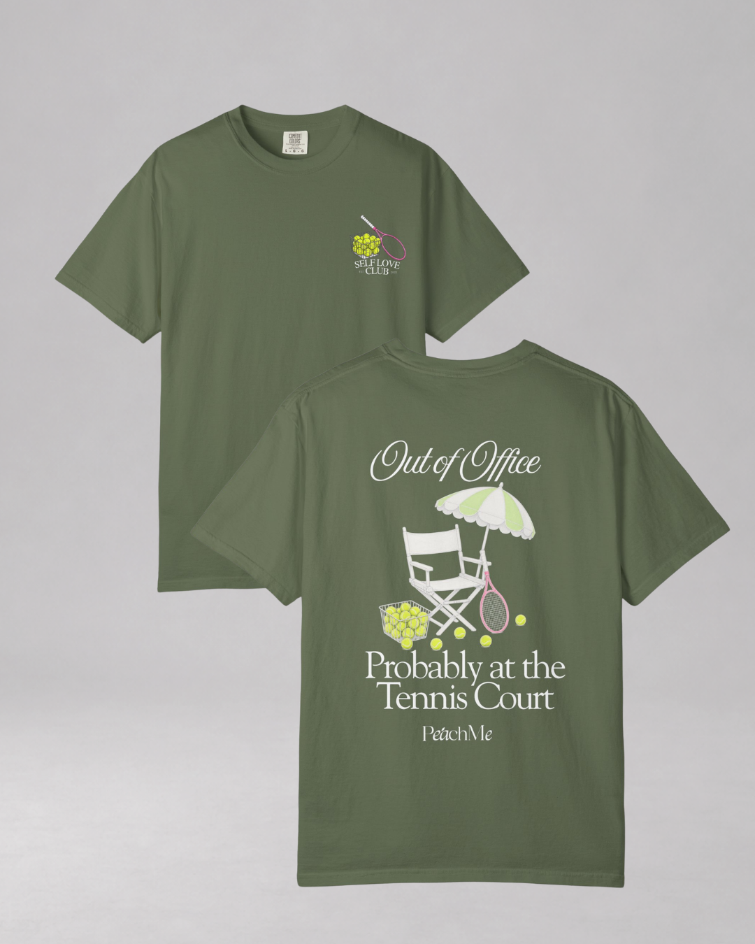 "Out of Office, Probably at the Tennis Court" Graphic Tee